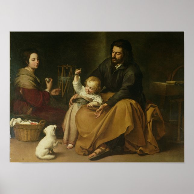 Poster La Sainte Famille avec le Petit Oiseau, c.1650 (Devant)