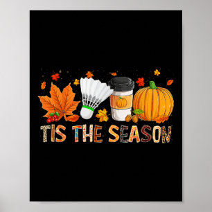 Poster La Saison Léopard Citrouille Badminton Halloween A