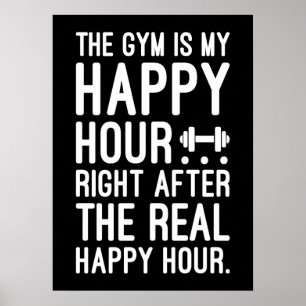 Poster La Salle De Fitness Est Ma Bonne Heure, Drôle Moti