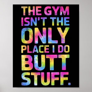 Poster La Salle De Fitness N'Est Pas Seulement Place Je N