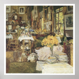 Poster La salle des fleurs, Childe 1894 Hassam