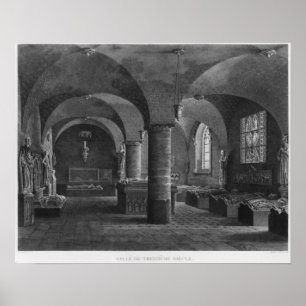 Poster La salle du 13ème siècle, monuments de DES de