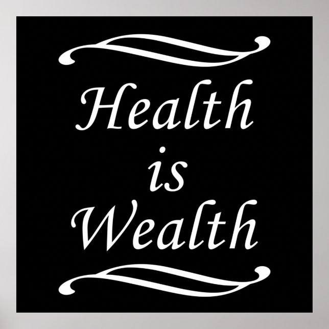 Poster La santé est richesse (Devant)