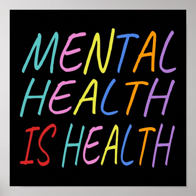 Poster La santé mentale est la santé, la santé mentale (Devant)