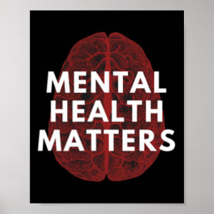 Poster La Santé Mentale, Les Questions De Sensibilisation