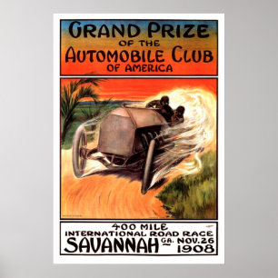 Poster La savane internationale GA 1908 d'épreuve sur