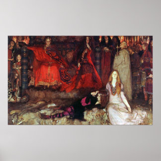 Poster La scène de la pièce dans "Hamlet"