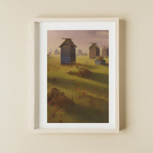 Poster La scène de l'art pastoral des ruches