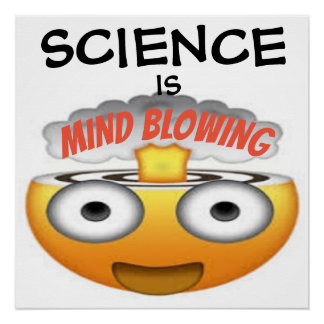 Poster La science est l'esprit souffler Emoji 1