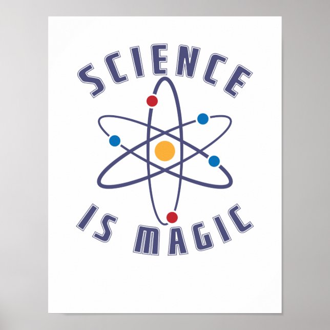 Poster La science est magique Nerd (Devant)