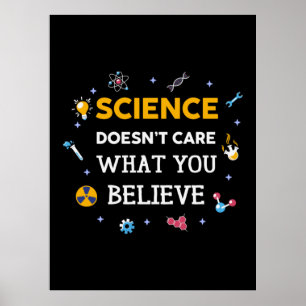 Poster La Science Ne Se Soucie Pas De Ce Que Vous Croyez
