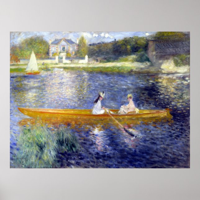 Poster La Seine à Asnières (Le Skiff) Renoir (Devant)