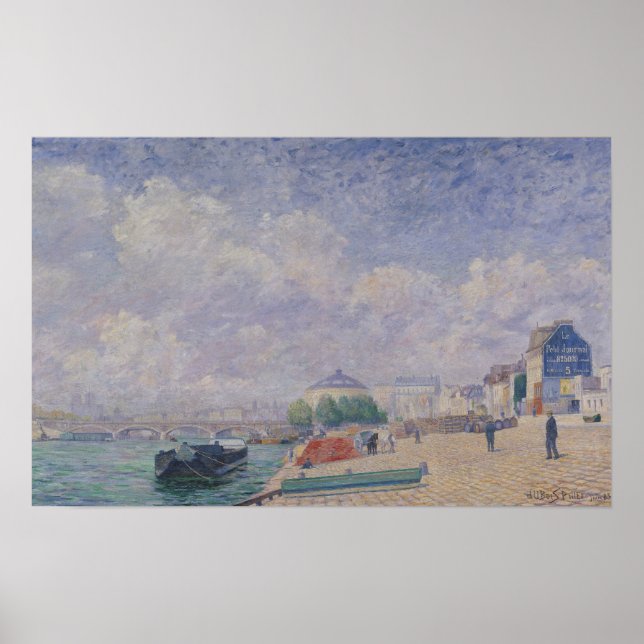 Poster La Seine à Bercy, 1885 (Devant)