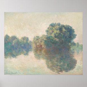 Poster La Seine à Giverny par Claude Monet