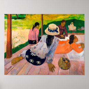 Poster La Siesta   Paul Gauguin  