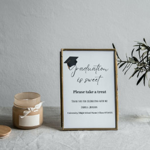 Poster La signature de la fête de graduation est une fête