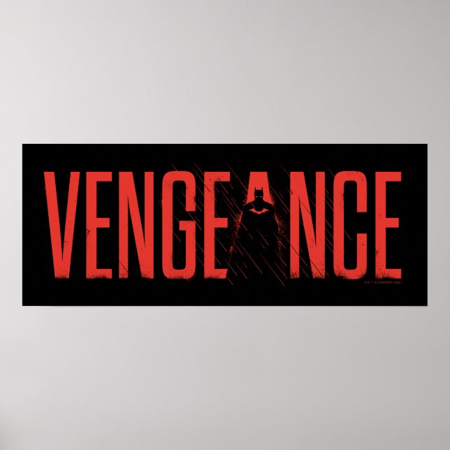 Poster La silhouette Batman Vengeance (Devant)