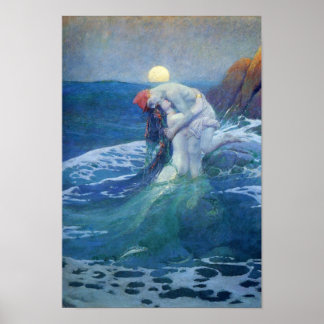 Poster La sirène de Howard Pyle, 1919.
