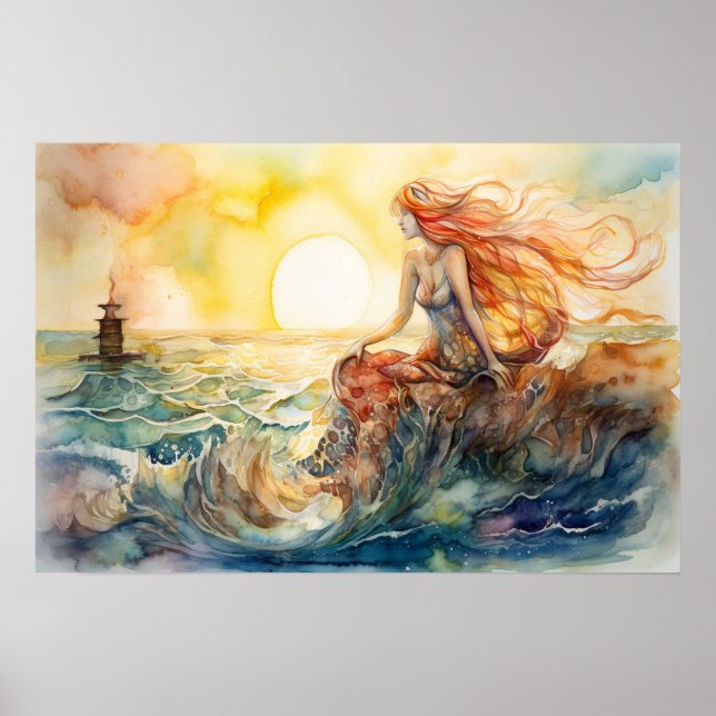 Poster La sirène et le phare (Devant)