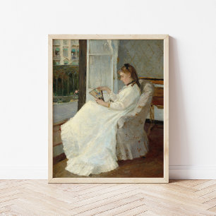 Poster La soeur de l'artiste à la fenêtre Berthe Moriso