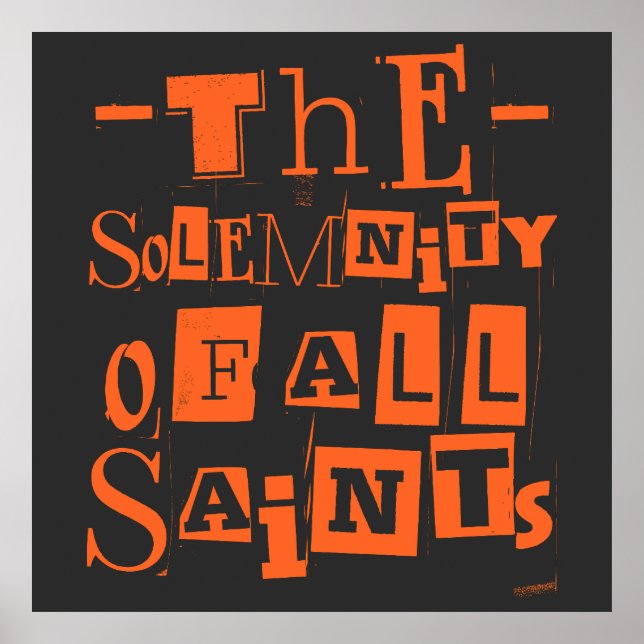 Poster La Solennité Des Saints Catholiques De Tous Les Sa (Devant)