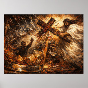 Poster La Solution : Sauvetage Divin Verre de Whisky Art