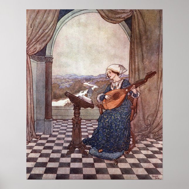 Poster La sonnerie par Edmund Dulac (Devant)