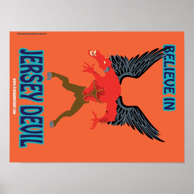 Poster LA SOUPE DE SCREAMING ! Croyez en Jersey Devil Pos (Devant)