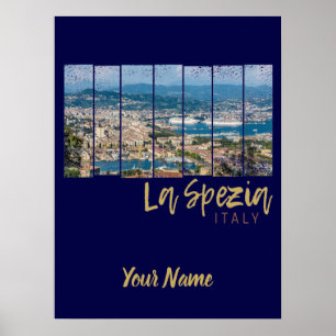 Poster La Spezia Ligurie Italie Souvenir Vintage