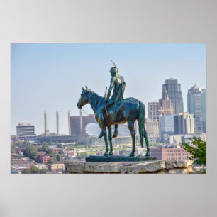 Poster La statue du Scout, Kansas City