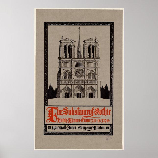 Poster La substance de la cathédrale architecturale gothi (Devant)