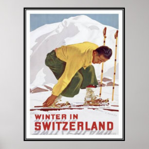 Poster La Suisse vintage -