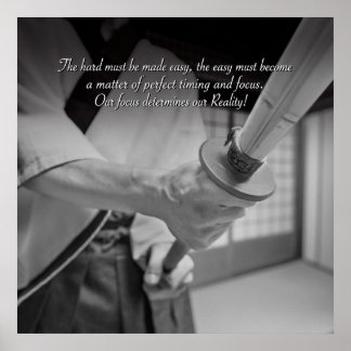 Poster La tâche difficile doit être rendue facile.