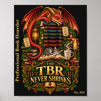 Poster La TBR ne diminue jamais | Société du dragon de li
