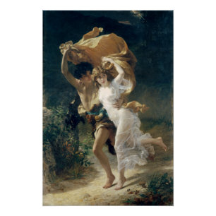 Poster La tempête de Pierre Auguste Cot