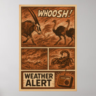 Poster La tempête du désert Chaos – Alerte météo de la fa