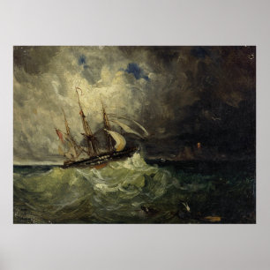 Poster La Tempête - Félix Ziem