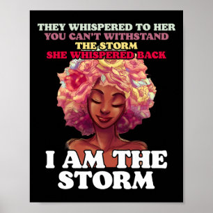 Poster La tempête Les femmes noires fortes donnent du pou