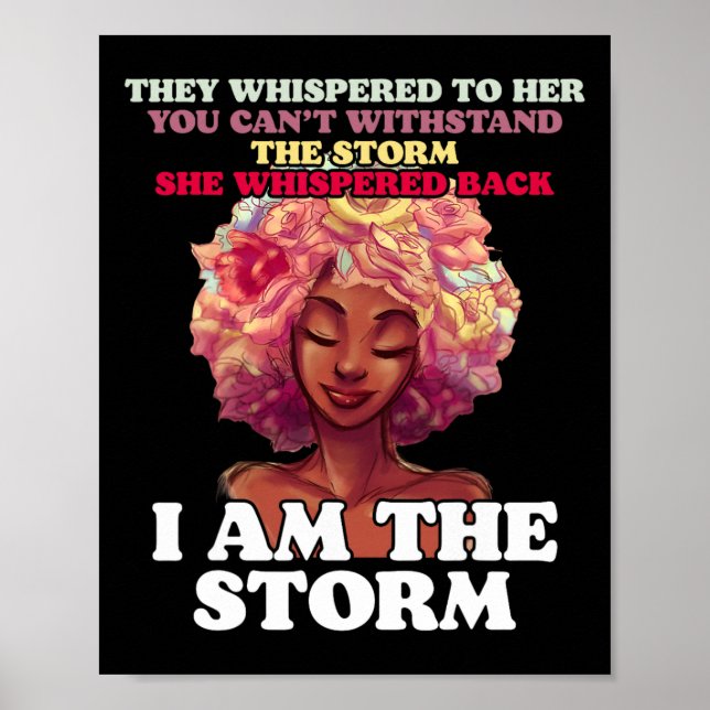Poster La tempête Les femmes noires fortes donnent du pou (Devant)