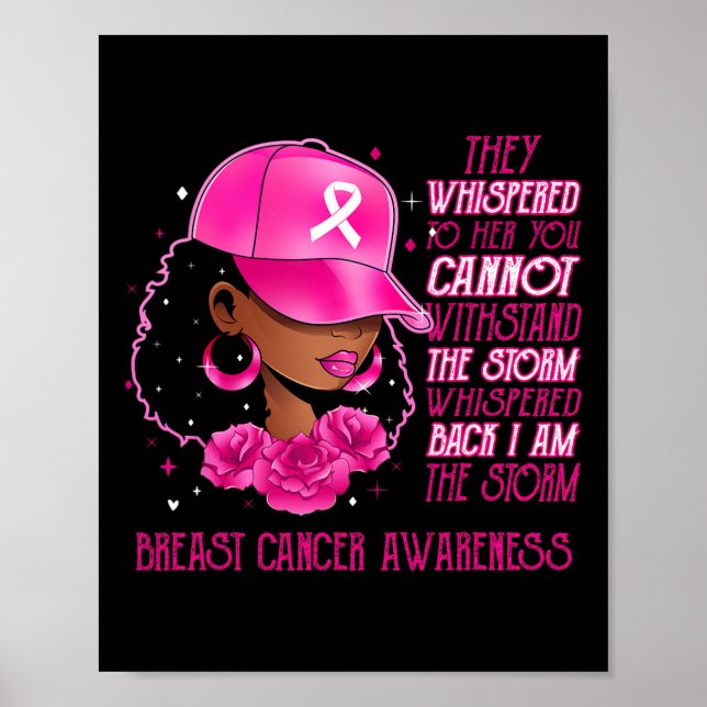 Poster La tempête Les femmes noires Le cancer du sein Sur (Devant)