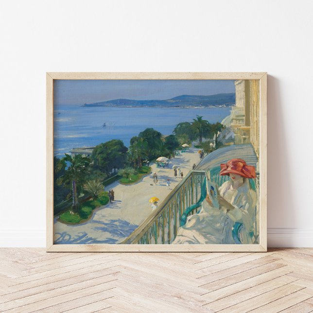 Poster La Terrasse, Casquette d’Ail | Sir John Lavery (Créateur téléchargé)
