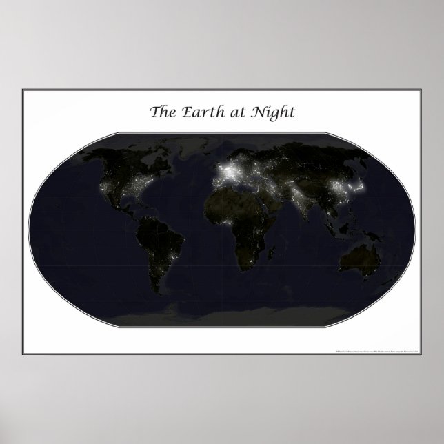 Poster La Terre de nuit (Devant)