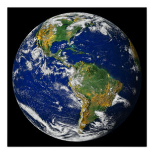 Poster La terre de planète