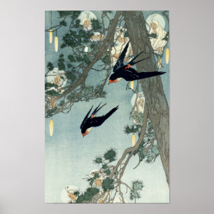 Poster La Terre du Merlebleu par Bertha Lum