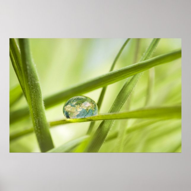 Poster La terre en une goutte (Devant)