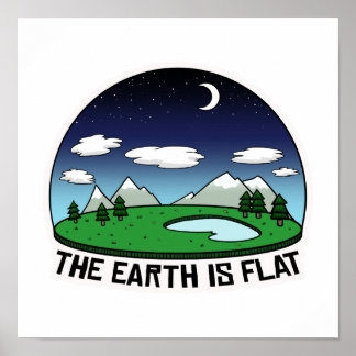 Poster La Terre est plate