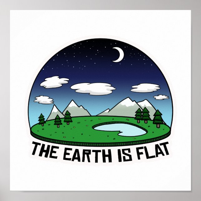 Poster La Terre est plate (Devant)