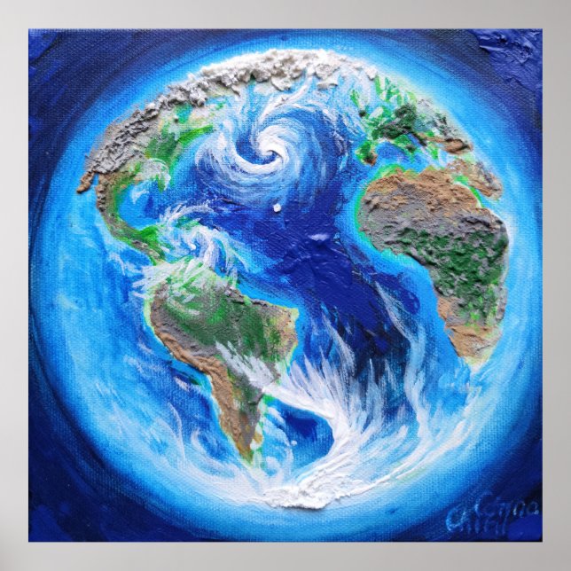Poster La Terre, la planète bleue (Devant)