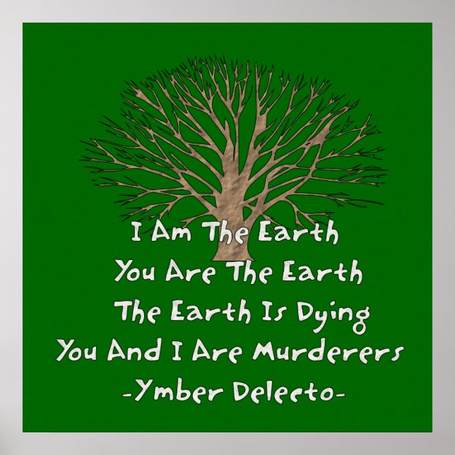 Poster La Terre meurt (Devant)