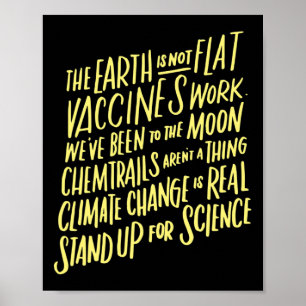 Poster La Terre N'Est Pas Une Position Plate Pour L'Ensei